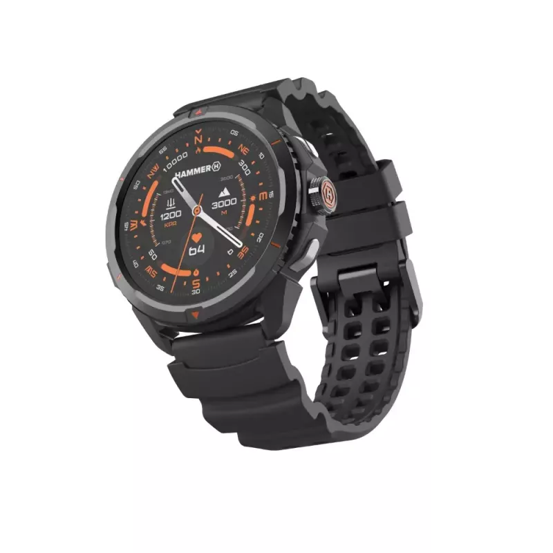 Smartwatch Hammer Hammer Watch 2 Negro — 1,5 inch AMOLED, GPS, resistente al agua, frecuencia cardíaca, seguimiento de actividad física