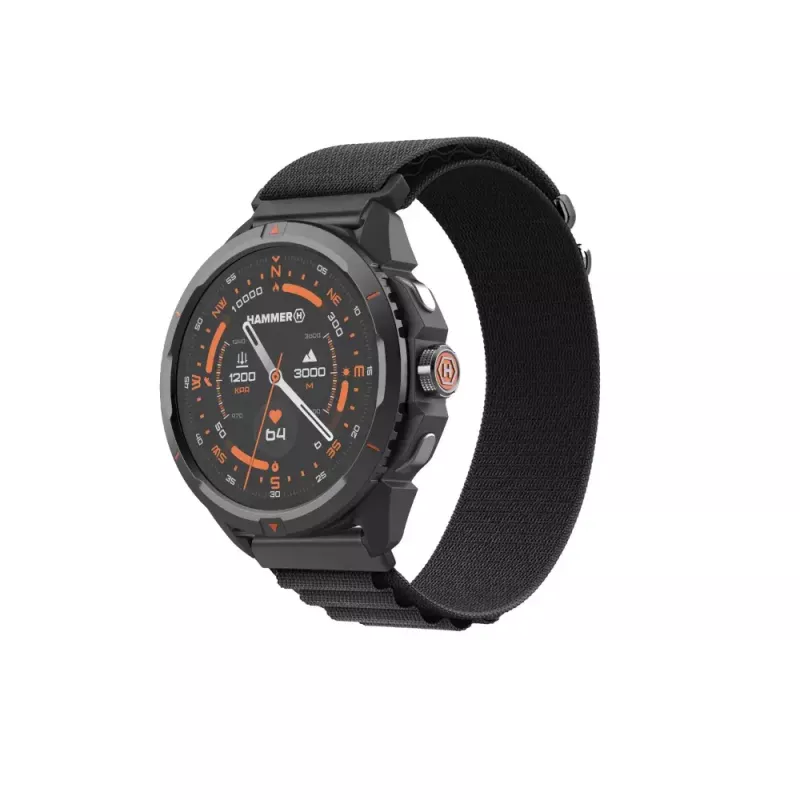 Smartwatch Hammer Hammer Watch 2 Negro — 1,5 inch AMOLED, GPS, resistente al agua, frecuencia cardíaca, seguimiento de actividad física