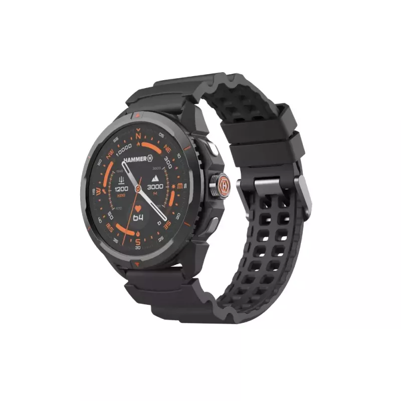 Smartwatch Hammer Hammer Watch 2 Negro — 1,5 inch AMOLED, GPS, resistente al agua, frecuencia cardíaca, seguimiento de actividad física