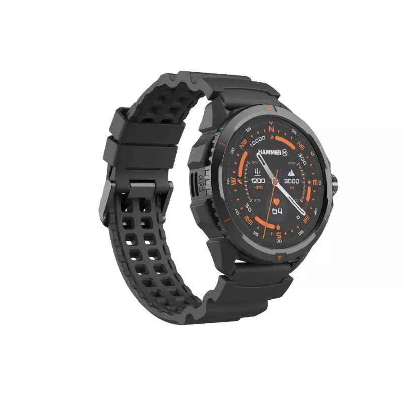 Smartwatch Hammer Hammer Watch 2 Negro — 1,5 inch AMOLED, GPS, resistente al agua, frecuencia cardíaca, seguimiento de actividad física