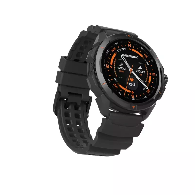 Smartwatch Hammer Hammer Watch 2 Negro — 1,5 inch AMOLED, GPS, resistente al agua, frecuencia cardíaca, seguimiento de actividad física