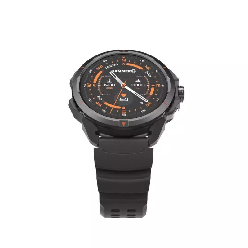 Smartwatch Hammer Hammer Watch 2 Negro — 1,5 inch AMOLED, GPS, resistente al agua, frecuencia cardíaca, seguimiento de actividad física