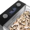 Deshidratador de alimentos Adler AD 6660, 600 W, 6 bandejas, termostato regulable, acero, diseño plegable