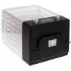 Deshidratador de alimentos Adler AD 6660, 600 W, 6 bandejas, termostato regulable, acero, diseño plegable