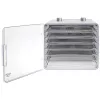 Deshidratador de alimentos Adler AD 6660, 600 W, 6 bandejas, termostato regulable, acero, diseño plegable