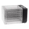 Deshidratador de alimentos Adler AD 6660, 600 W, 6 bandejas, termostato regulable, acero, diseño plegable