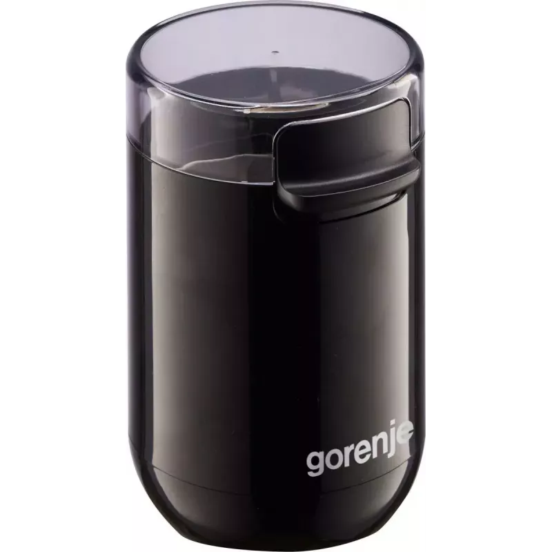 Molinillo de café Gorenje SMK150SB — motor de 150 W, capacidad de granos 45 g, cuchillas de acero inoxidable, negro