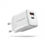 Cargador para dispositivos móviles Axagon ACU-PQ20W universal blanco