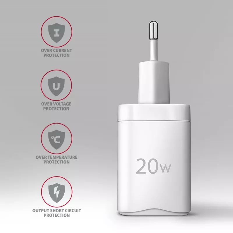 Cargador para dispositivos móviles Axagon ACU-PQ20W universal blanco