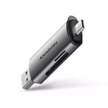 Lector de tarjetas Axagon CRE-SAC SuperSpeed USB-C+USB-A 5 Gbit/s