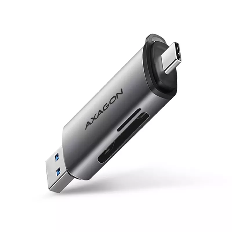 Lector de tarjetas Axagon CRE-SAC SuperSpeed USB-C+USB-A 5 Gbit/s