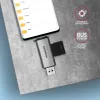 Lector de tarjetas Axagon CRE-SAC SuperSpeed USB-C+USB-A 5 Gbit/s