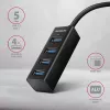 Hub mini Axagon HUE-M1A 4x USB 3.2 Gen 1, metal, cable USB-A de 20 cm