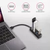 Hub mini Axagon HUE-M1A 4x USB 3.2 Gen 1, metal, cable USB-A de 20 cm