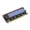 Adaptador Axagon PCEM2-S PCIe x16 - ranura M.2 NVMe M-Key, con disipador de aluminio pasivo