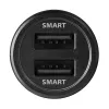 Cargador de coche automático Axagon PWC-5V5 SMART 24W, 2 puertos USB-A, 5V/2,4A + 5V/2,4A