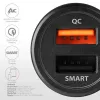 Cargador para dispositivos móviles móvil, smartphone, tablet, universal negro mechero de coche carga rápida coche Axagon PWC-QC5