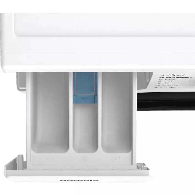 Lavadora Gorenje W3NGPI72SBS carga frontal 7 kg, 1200 rpm, LCD, vapor, 59,5×43,5 cm, clase energética B