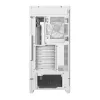 Caja de PC DeepCool CG580 4F WH semitorre ATX/Micro ATX/ITX, cristal templado, 3×120 mm + 120 mm trasero, blanca
