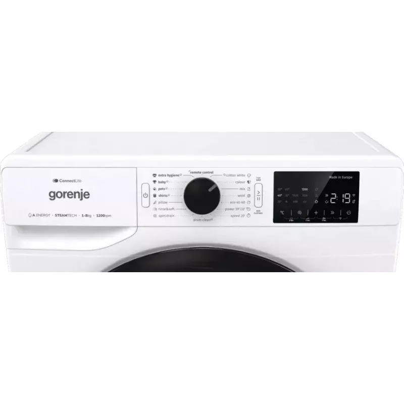 Lavadora de carga frontal Gorenje WPNEI82A1SWIFI 8 kg 1200 rpm Blanca