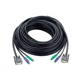 Cable KVM ATEN PS/2 HDB 1,2 m Negro