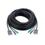 Cable KVM ATEN PS/2 HDB 1,2 m Negro