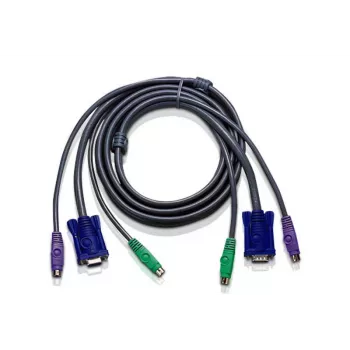 Cable KVM ATEN 10ft PS/2 Negro 3 m