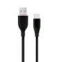 Cable de carga y datos USB Type-C de silicona premium GEMBIRD, 1,5 m – Negro