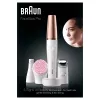 Depiladora facial Braun 81636295, blanco/bronce