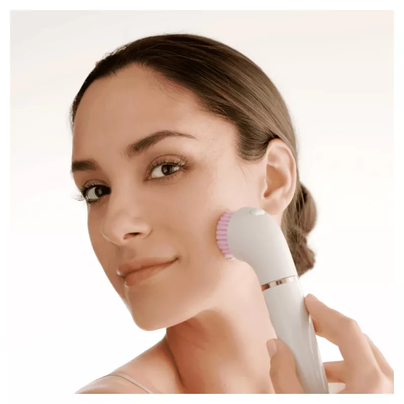 Depiladora facial Braun 81636295, blanco/bronce