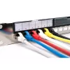 DIGITUS DN-91411-G panel de parcheo modular, 24 puertos, apantallado, galvanizado, montaje en rack de 19 pulgadas 1U, vacío, negro