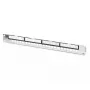 Panel de conexiones modular galvanizado DIGITUS - blindado 24 puertos 24 puertos en blanco 1U montaje en rack negro RAL 9005