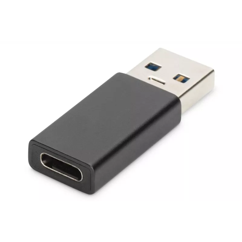 Adaptador USB Type-C DIGITUS, Type-A a C M/H, 3A, 5GB, versión 3.0, negro