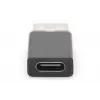 Adaptador USB Type-C DIGITUS, Type-A a C M/H, 3A, 5GB, versión 3.0, negro