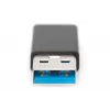 Adaptador USB Type-C DIGITUS, Type-A a C M/H, 3A, 5GB, versión 3.0, negro