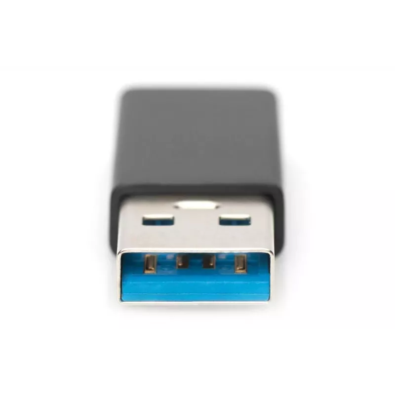 Adaptador USB Type-C DIGITUS, Type-A a C M/H, 3A, 5GB, versión 3.0, negro
