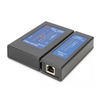 Comprobador de cables DIGITUS - Comprobador unidireccional comprobador PoE con maletín
