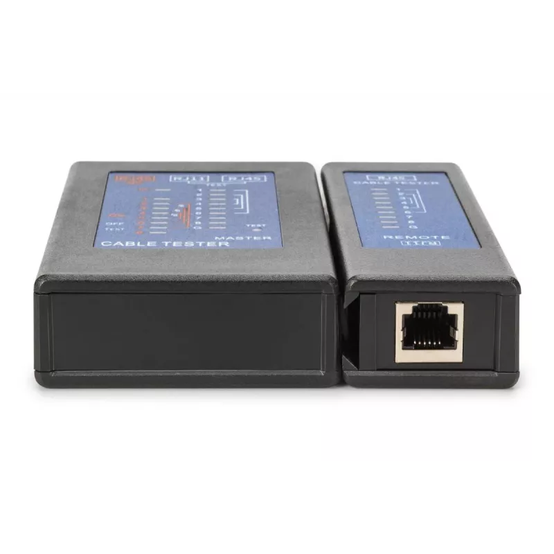 Comprobador de cables DIGITUS - Comprobador unidireccional comprobador PoE con maletín