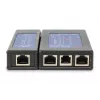 Comprobador de cables DIGITUS - Comprobador unidireccional comprobador PoE con maletín