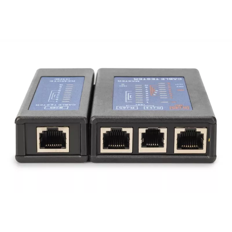 Comprobador de cables DIGITUS - Comprobador unidireccional comprobador PoE con maletín