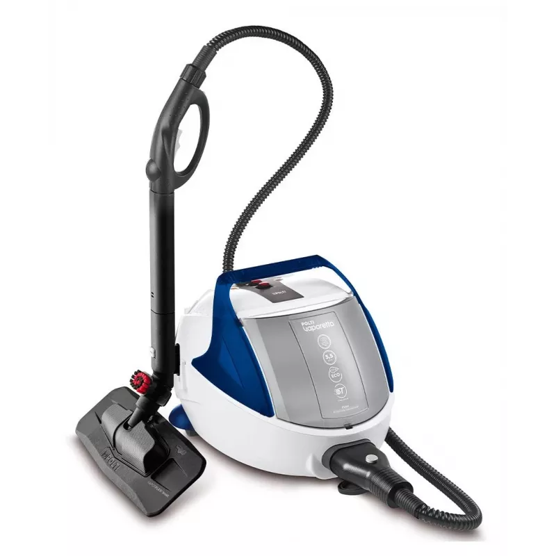 Limpiador a vapor de cilindro Polti Pro 100 Eco Power 1900 W Negro, Azul, Blanco