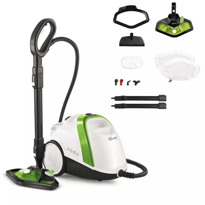 Limpiador a vapor de cilindro Polti Vaporetto Smart 110 Eco 1500 W Negro, Verde, Blanco