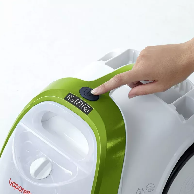 Limpiador a vapor de cilindro Polti Vaporetto Smart 110 Eco 1500 W Negro, Verde, Blanco