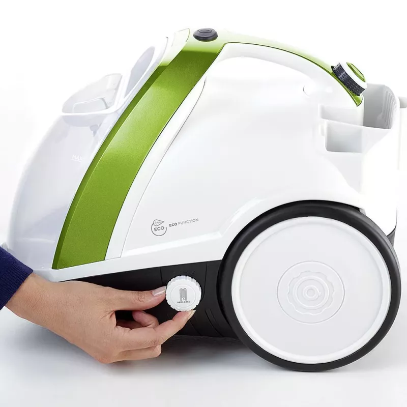 Limpiador a vapor de cilindro Polti Vaporetto Smart 110 Eco 1500 W Negro, Verde, Blanco