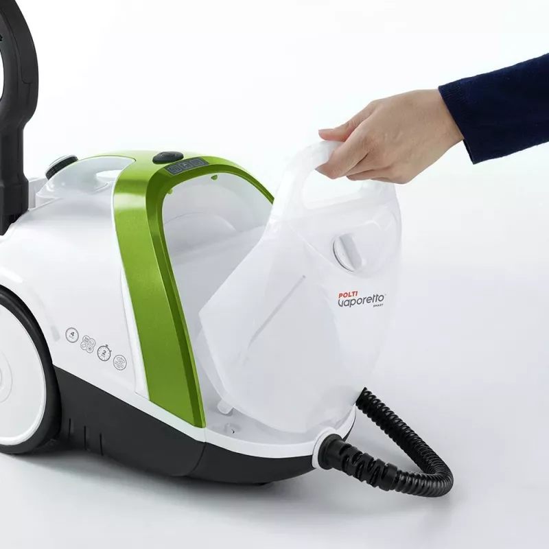 Limpiador a vapor de cilindro Polti Vaporetto Smart 110 Eco 1500 W Negro, Verde, Blanco
