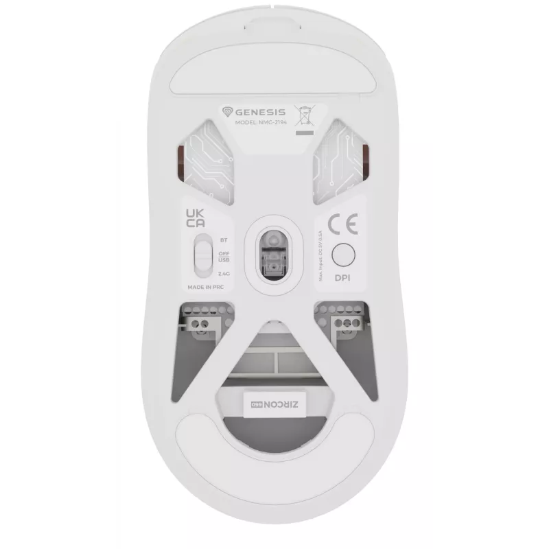 Ratón gaming GENESIS NMG-2194 Ambidiestro Bluetooth + USB Type-C Óptico 26000 DPI