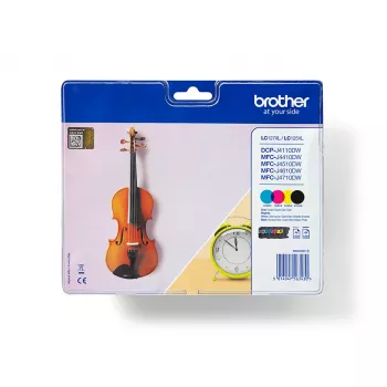 Cartucho de tinta Brother LC127XLVALBP 4 unidades original negro, cian, magenta, amarillo