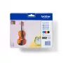 Cartucho de tinta Brother LC127XLVALBP 4 unidades original negro, cian, magenta, amarillo