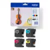 Cartucho de tinta Brother LC127XLVALBP 4 unidades original negro, cian, magenta, amarillo