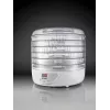 Deshidratador de alimentos Gorenje FDK 24 DW — blanco transparente, rejilla Ø31 cm, 240 W, máx 70°C